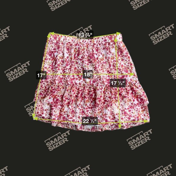 2/$18 SALE! ‎ J Crew Tiered Midi Skirt Women M Floral Ruffle Cottagecore Pull On - Picture 2 of 6